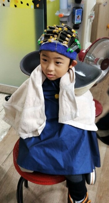  아기 첫 파마하기 #베이비펌