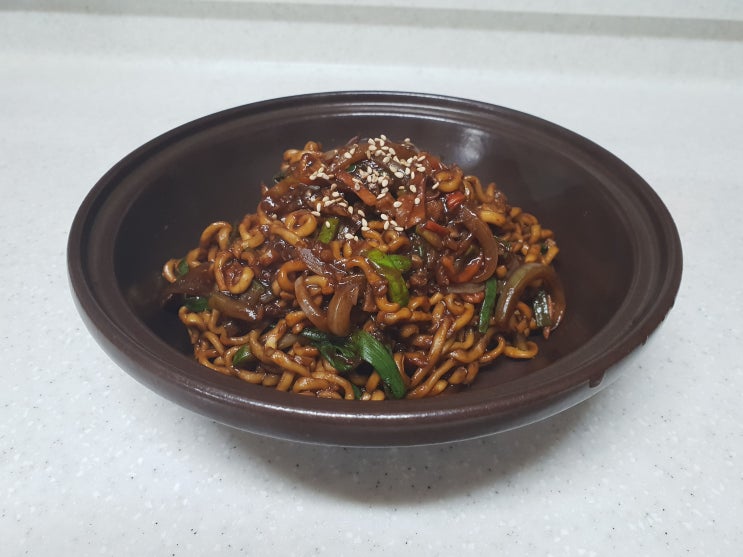  볶음 짜파게티라면 만들기