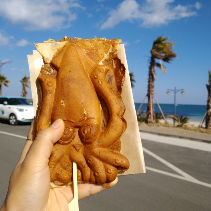  제주도 먹거리 한치빵 드셔보세요 :)