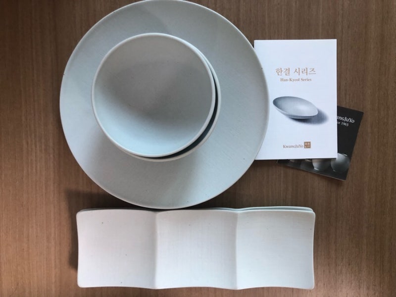 신혼그릇추천_광주요 한결, 코렐 저스트화이트