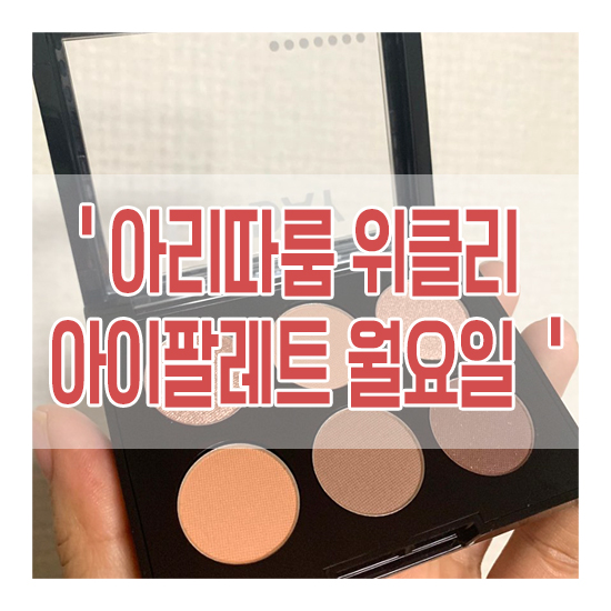  아리따움 위클리 아이팔레트 월요일 발색  ::: 화요일 품절대란