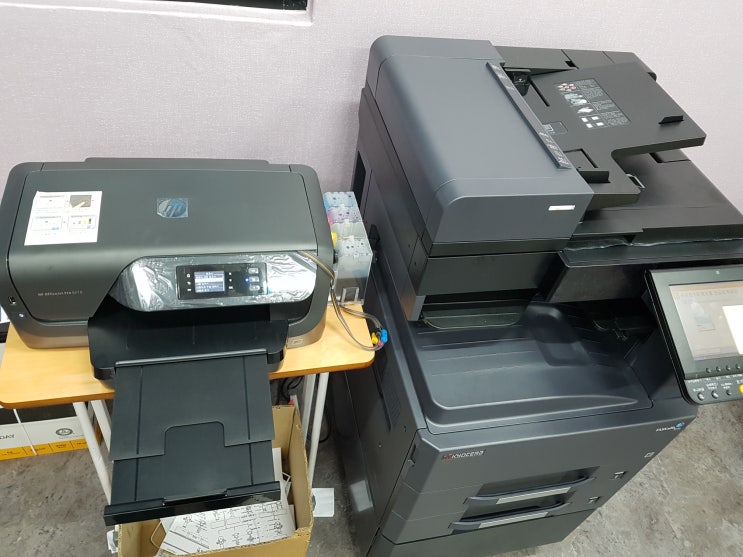  울산hp프린터임대 복합기 무한잉크 임대,판매,수리-hp8210,교세라복사기3011i /정기점검-프린텍