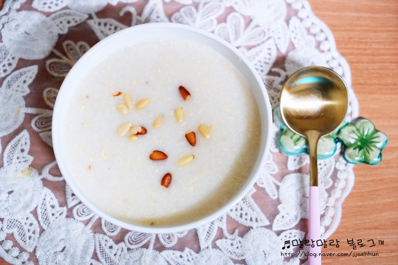 잣죽 끓이는법 비율부터 자세하게~