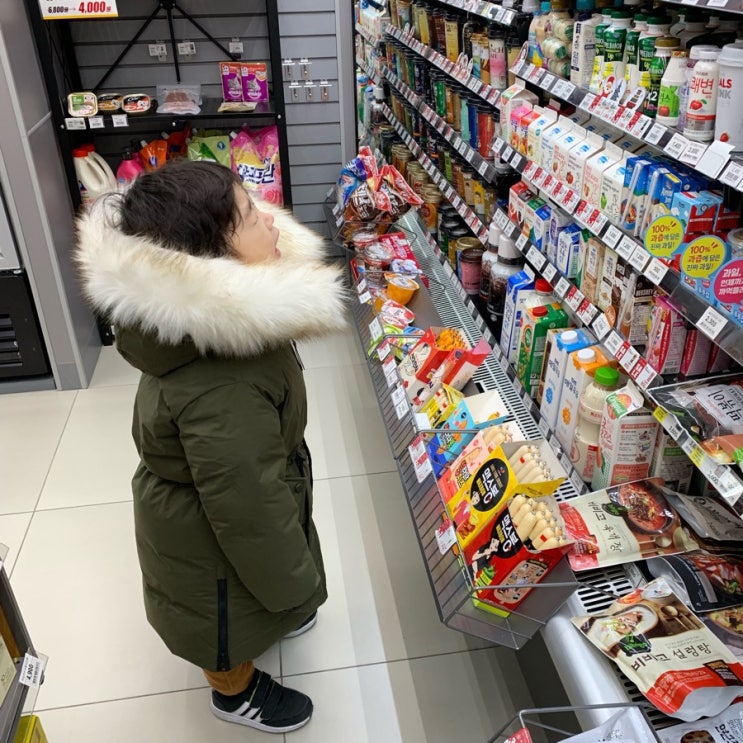  4살 뉴발란스 프리즘 리버서블 컬러퍼 구스다운
