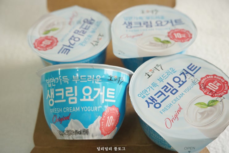  생크림 요거트 요플레 소와나무 산뜻한 부드러움!