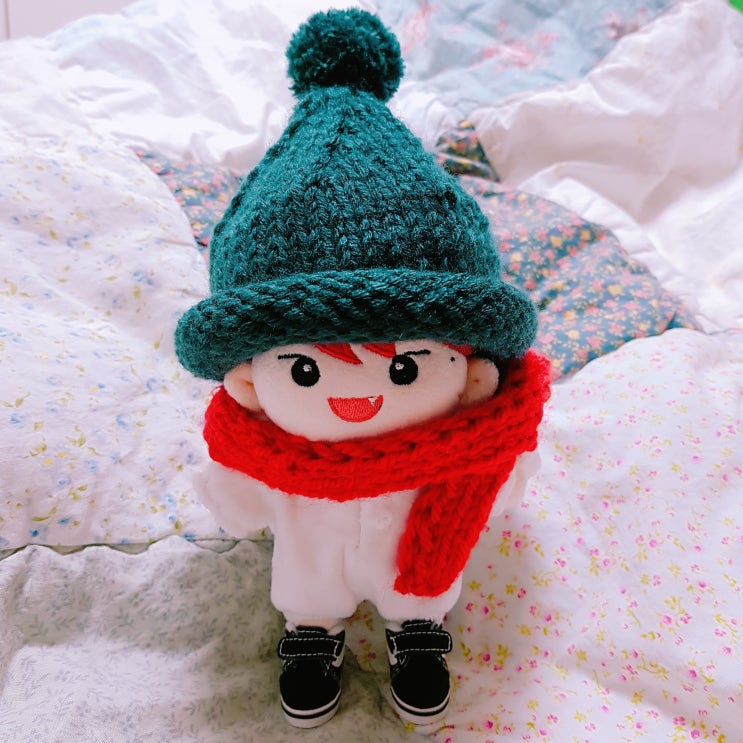 인형 털모자뜨기, 다이소 뜨개실로 15cm 인형 루피망고모자 완성v 인형 털모자뜨기, 다이소 뜨개실로 15cm 인형 루피망고모자 완성v