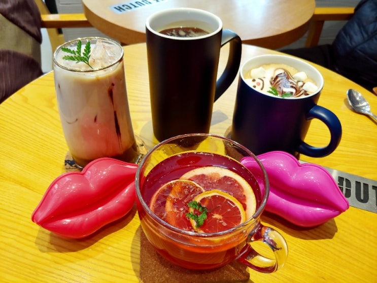  [봉선동 카페] 키스더커피. 조봉초등학교 정문 근처 카페 유기농 스페셜티커피 전문점, 애플유자차, 카페 라떼 마시고 감동 받음.