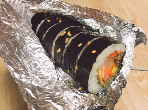  간편식사는 역시 김밥