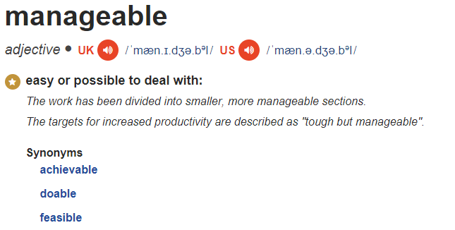  [영어표현] Managerial level 과 Manageable level, 차이점은?