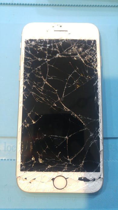  부천아이폰수리, 아이폰 자동차 완파폰, 아이폰완파수리(iPhone Broken by Car), 부천아이폰수리전문점 킴스모바일리페어