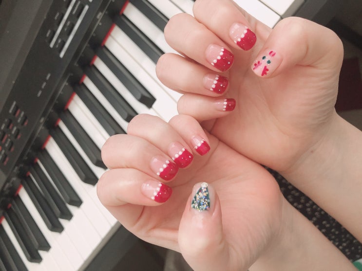  [네일]크리스마스 맞이 셀프네일ღ