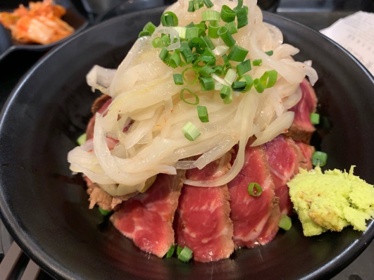  [노원역 맛집]노원 롯데백화점 지하 홍대개미. 연어반 참치반 덮밥, 스테이크 덮밥