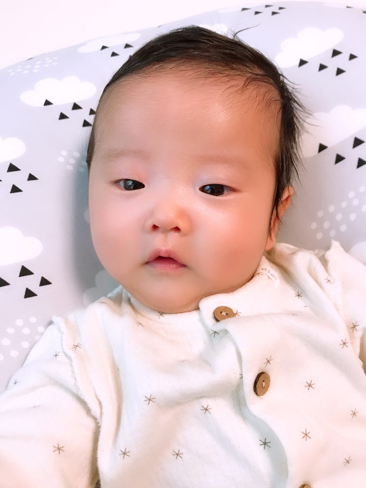 생후67일 송창식아즈씨. 갑자기 신생아모드