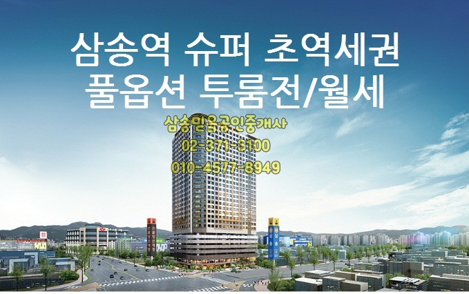  삼송지구 삼송역 현대썬앤빌 풀옵션 오피스텔 전월세  
