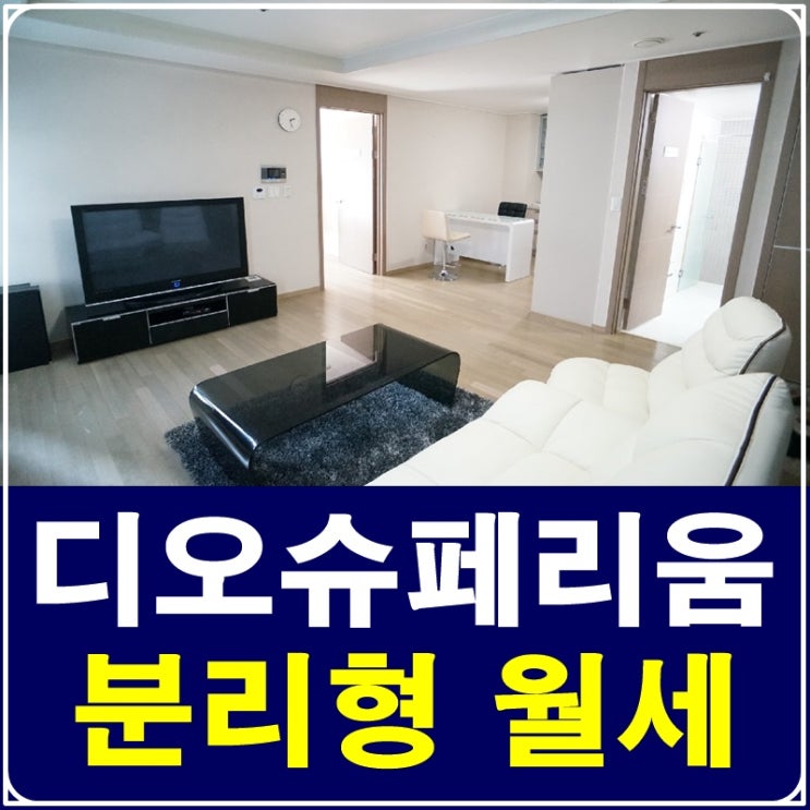  강남역 분리형 오피스텔 역삼디오슈페리움 월세