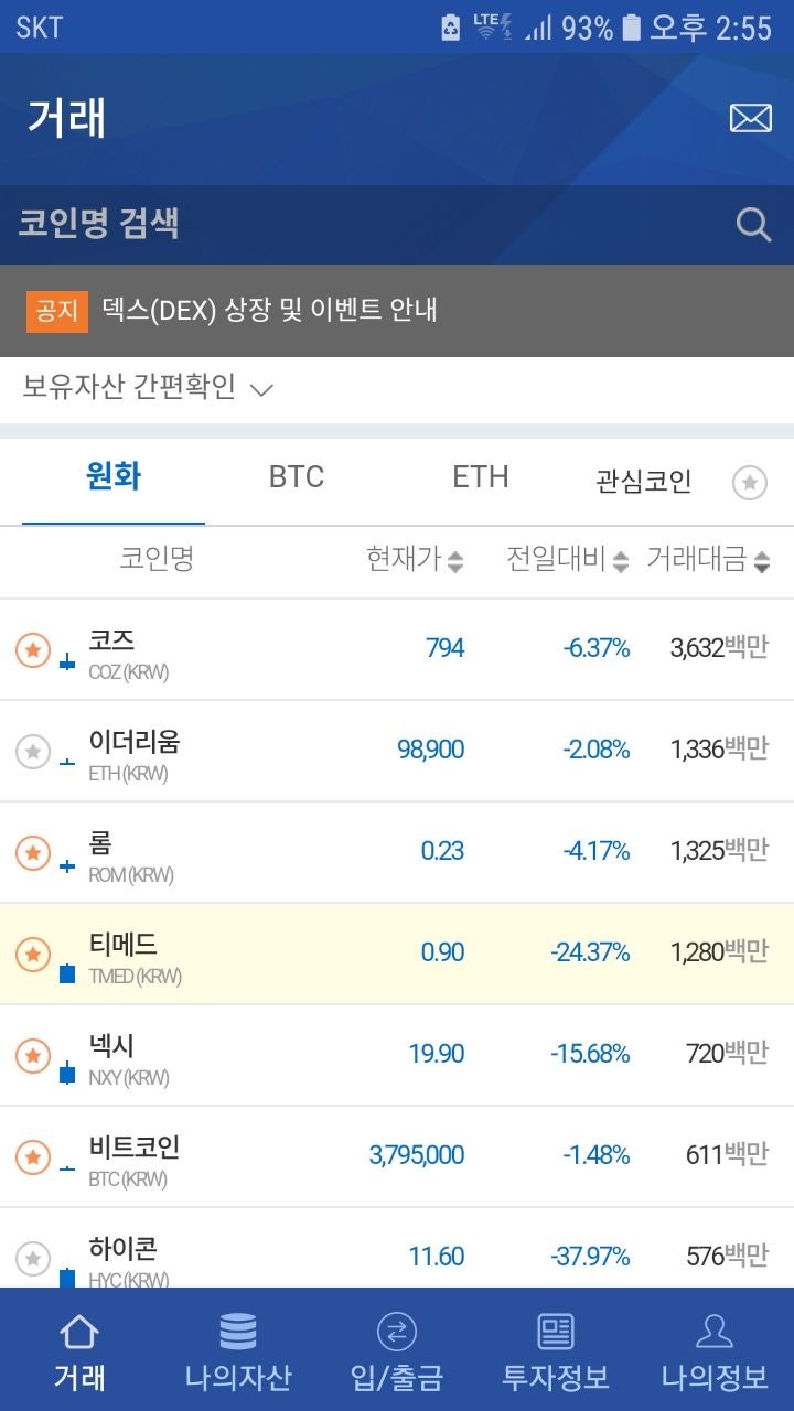 배당코인.거래소코인들 전원 급하락중(비트소닉.코인제스트.캐셔레스트.UIOEX.체인비.코인빗등등) : 네이버 블로그