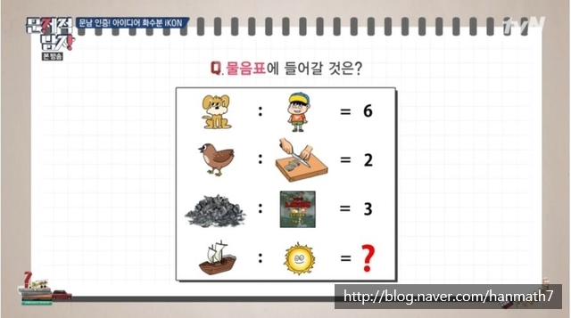  (문제적 남자 171회) - 물음표에 들어갈 것은?