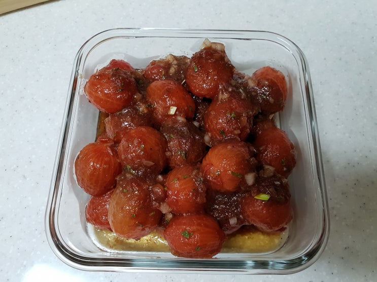  발사믹&올리브오일 방울토마토 샐러드