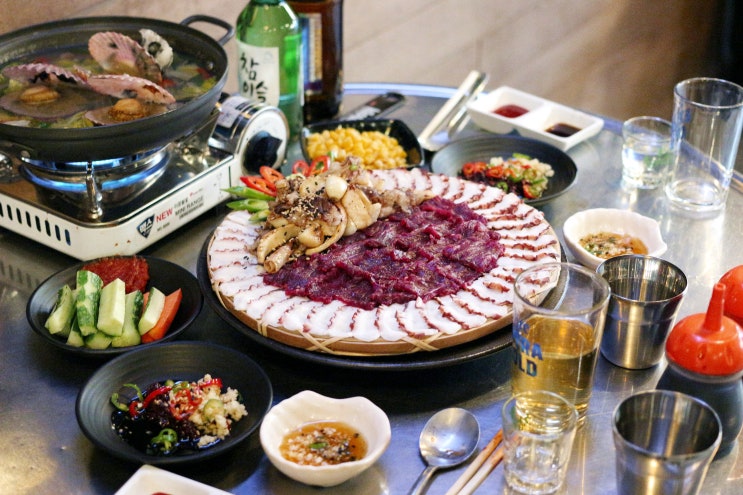  동대구역맛집 대구뭉티기 삼합에 한잔!