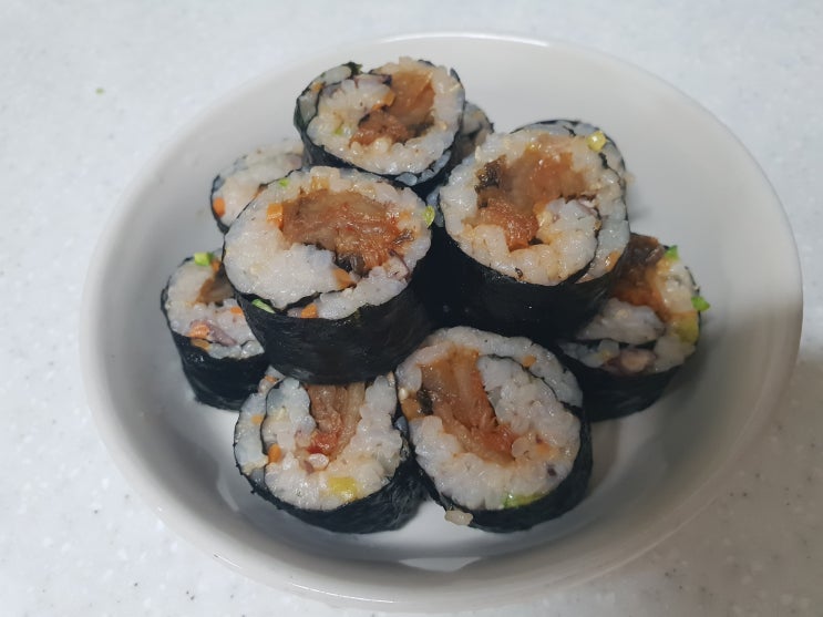  간단한 요리_묶은지 김밥