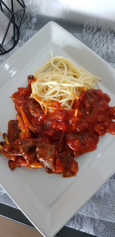  토마토스파게티만들기~치마살토핑
