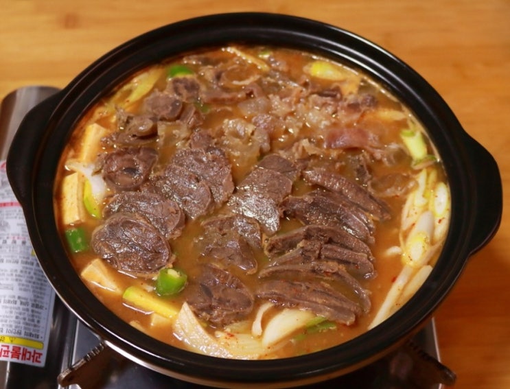  사태 스지 된장전골