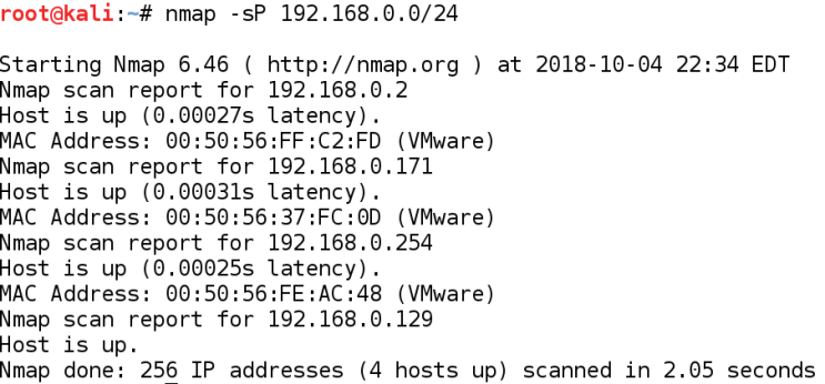  네트워크 스캐닝 : Nmap
