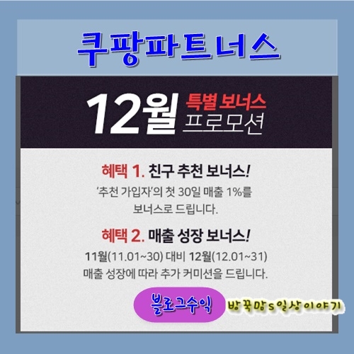  블로그 수익 쿠팡 파트너스 알아보기