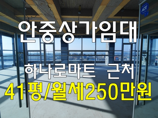  안중하나로마트 근처 상가임대 안중버스터미널 맞은편 테라스가 있는 상가