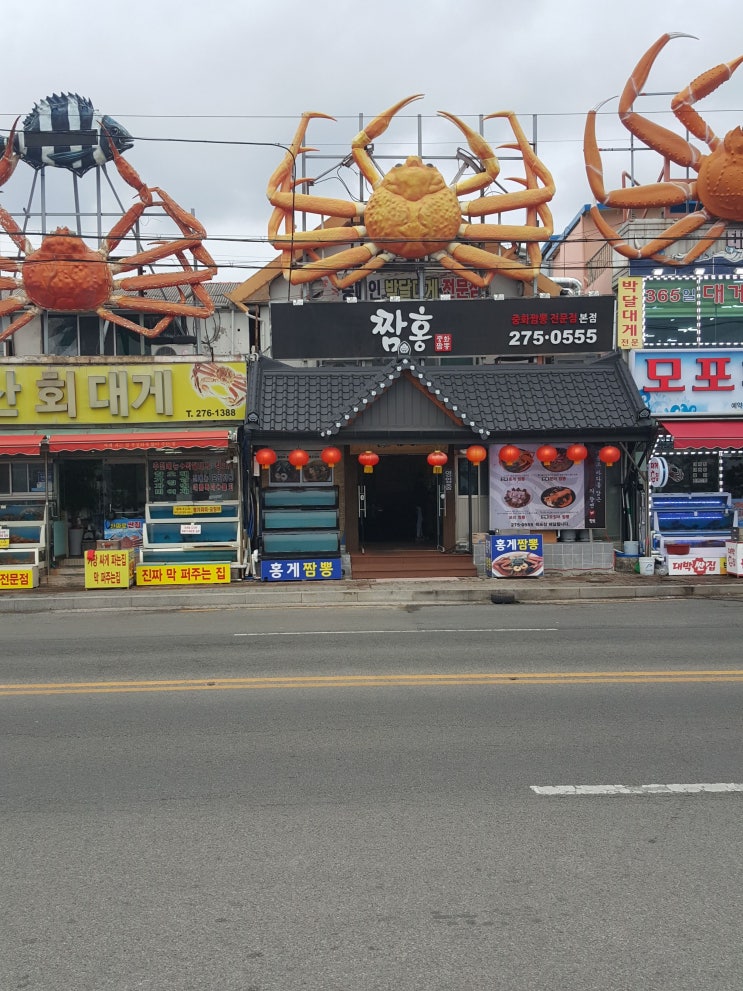  포항 구룡포 맛집 짬홍~!!홍게짬뽕~은 못시켰지만...