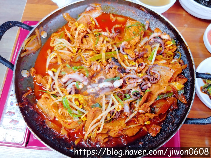  제주 연동 민준이네 공항 근처 아침식사 두루치기 낙지불락