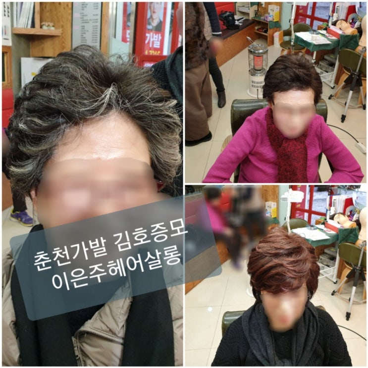  춘천가발 김호증모 전체가발 엄마가발 패션가발 콩클~