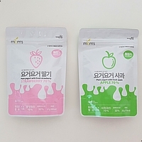  아이들 간편 간식 무첨가물 간식 요거요거딸기 요거요거사과 맘스간식