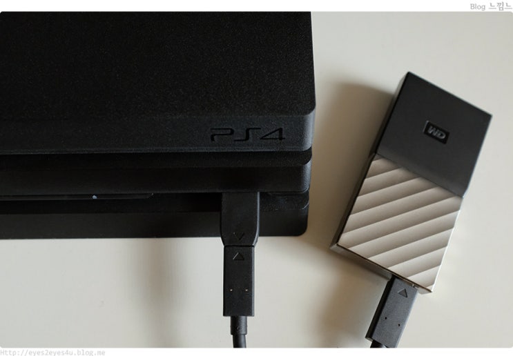  WD My Passport SSD 와 PS4 Pro 내장 하드 속도 비교