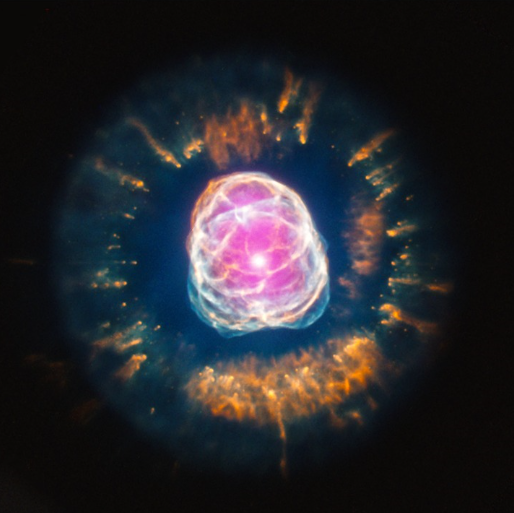에스키모 성운(NGC 2392) :: 도플러 효과로 알아낸 내부 구조
