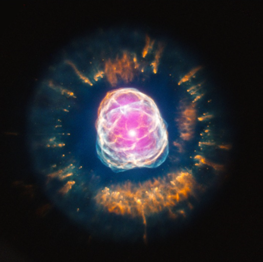  에스키모 성운(NGC 2392) :: 도플러 효과로 알아낸 내부 구조