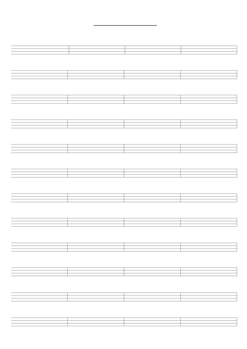 베이스 기타 & 우쿨렐레 타브(공악보) : 네이버 블로그