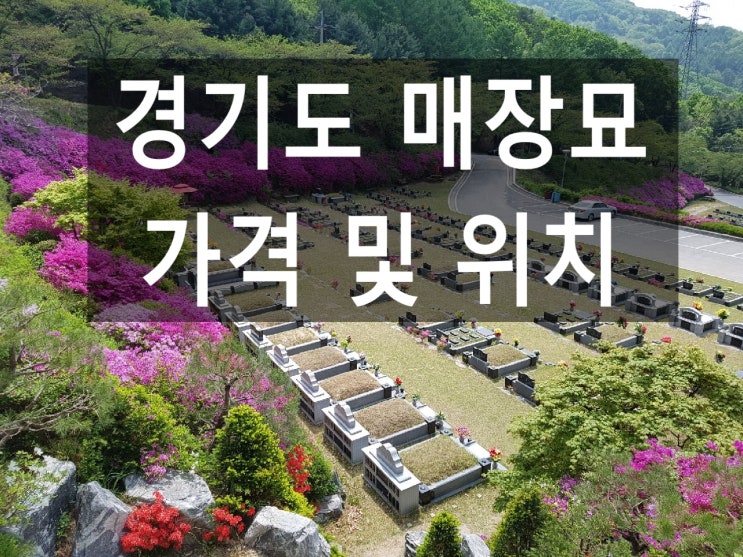  경기도 매장묘 가격 및 위치