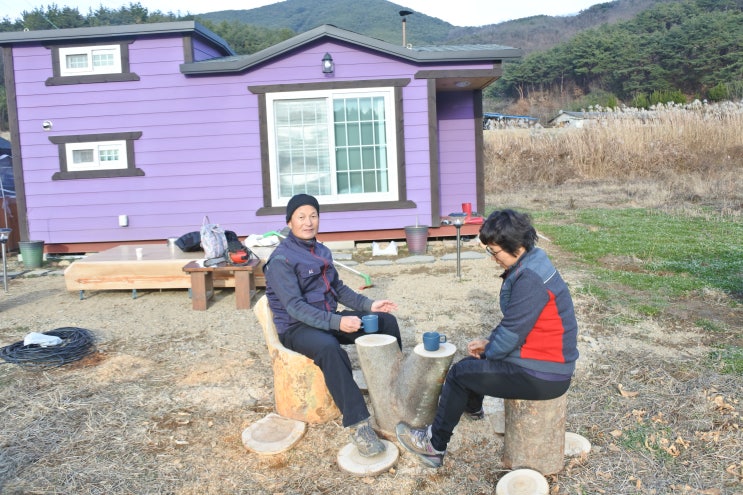  [귀촌준비] 통나무 의자 만들기