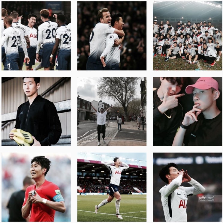  손흥민 인스타 귀여워귀여워 