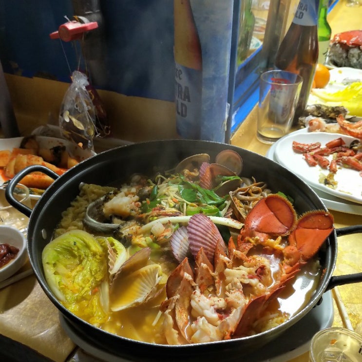  해운대 랍스터포차 / 연말 모임 장소로 좋은, 바다마을포차 갈매기19호