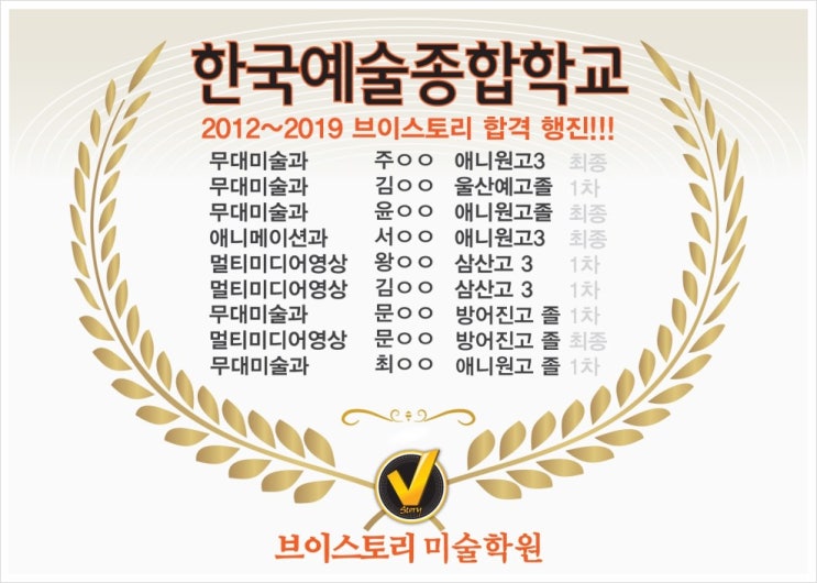  경주미술학원/2019 한예종 미술원 건축과 2차 최종 합격!! by 경주 브이스토리 미술학원