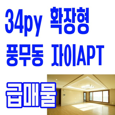  급 매매 등장 김포 풍무동 자이아파트 핫해요
