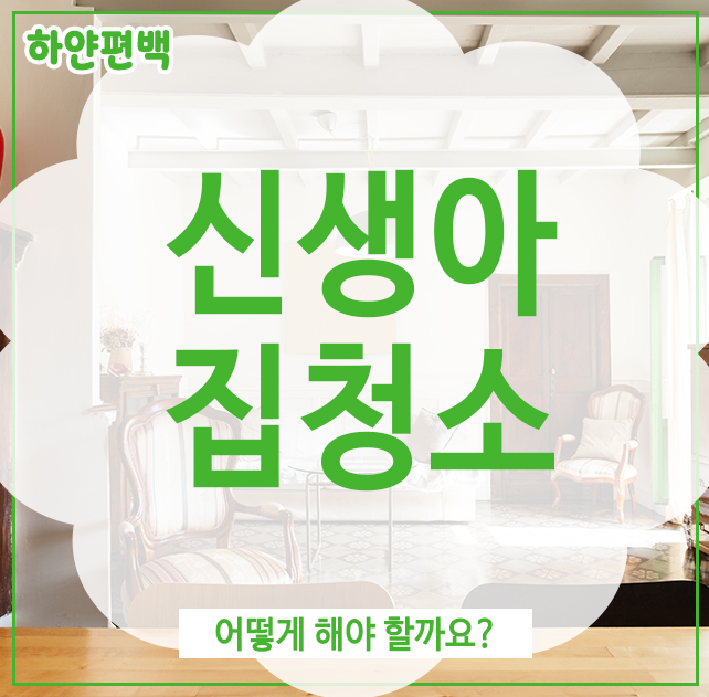  신생아 집청소, 어떻게 해야 할까요?