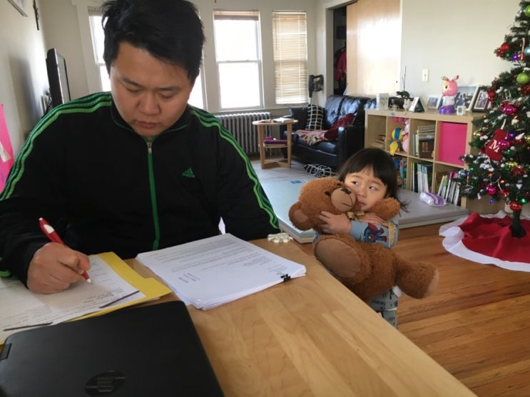  아이가 있는집에서 재택근무란