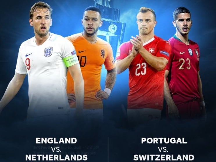 UEFA 네이션스리그 결선 일정. 잉글랜드 네덜란드, 포르투갈 스위스, 네덜란드 잉글랜드 중계 프리뷰 (feat. 유로 2020 예선 조편성)