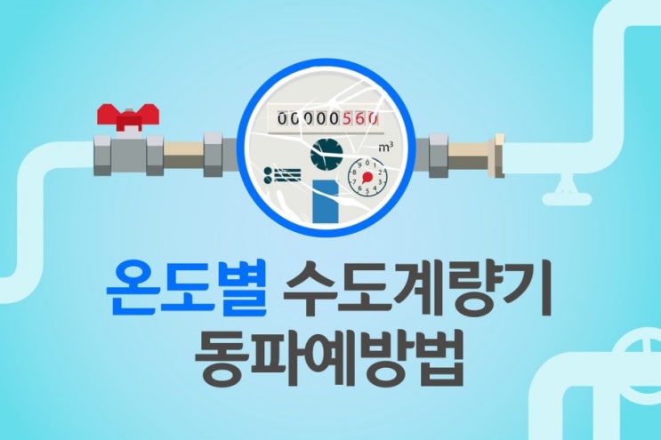  온도별 수도계량기 동파 예방법