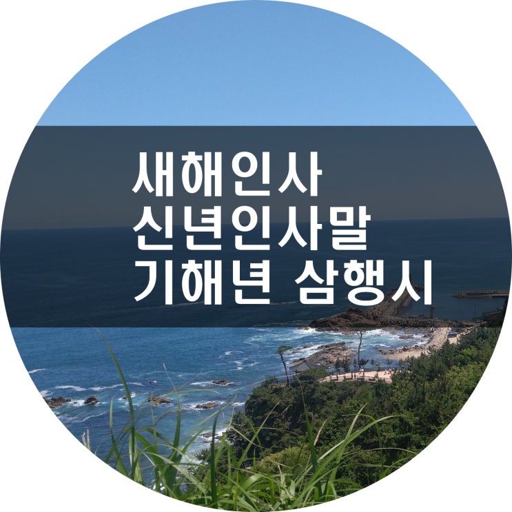  2019년 기해년 황금돼지해 새해인사 신년인사말