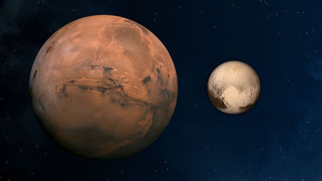 명왕성과 화성