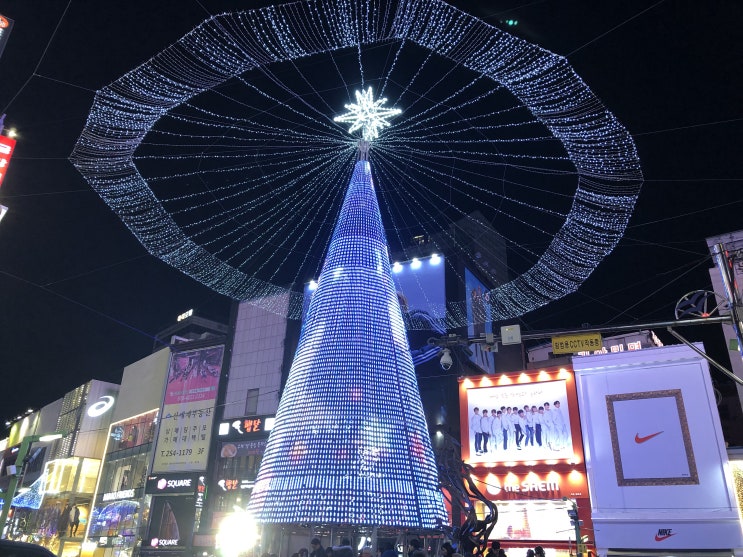  부산 남포동 크리스마스 데이트(트리축제 풍경)